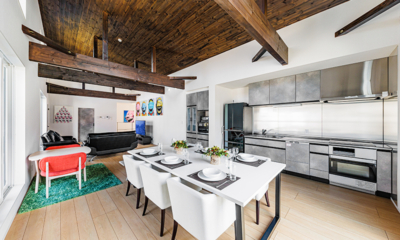 Villa Rochalie Indoor Dining Area | Hakuba, Nagano