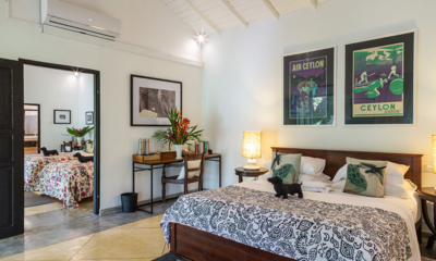 Why House Bedroom with a King Size Bed and Two Single Beds | Talpe, Sri Lanka