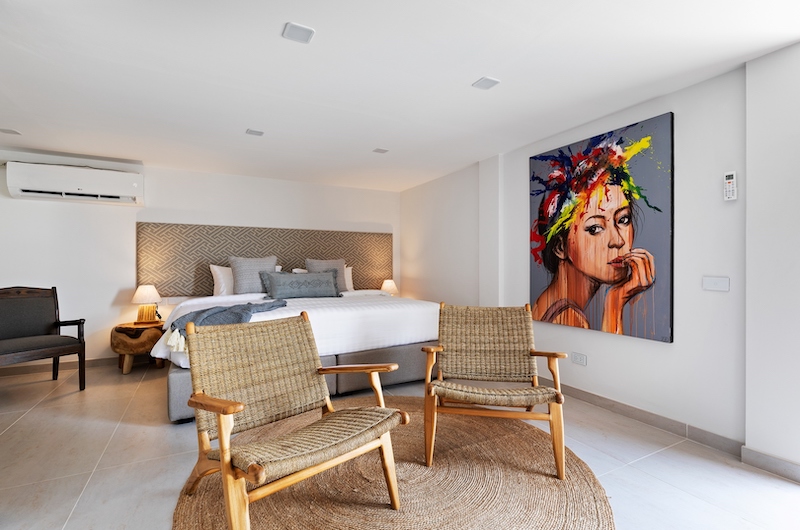 Villa Asi Bedroom with Seating | Chaweng, Koh Samui Villa Asi Bedroom with Seating | Chaweng, Koh Samui