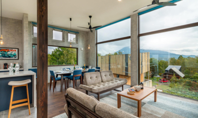 Off Piste Chalet Living and Dining Area with View | West Hirafu, Niseko