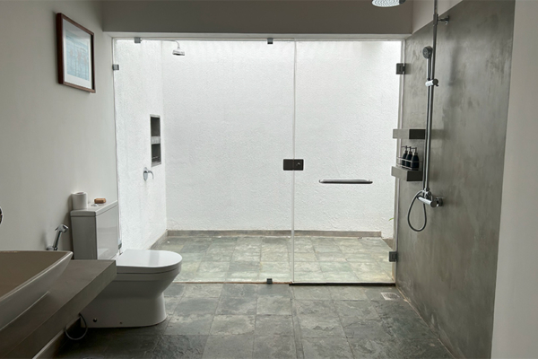 Ubuntu Beach Villas Bathroom One with Shower | Mirissa, Sri Lanka