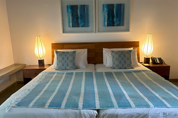 Ubuntu Beach Villas Bedroom Three with Twin Beds | Mirissa, Sri Lanka
