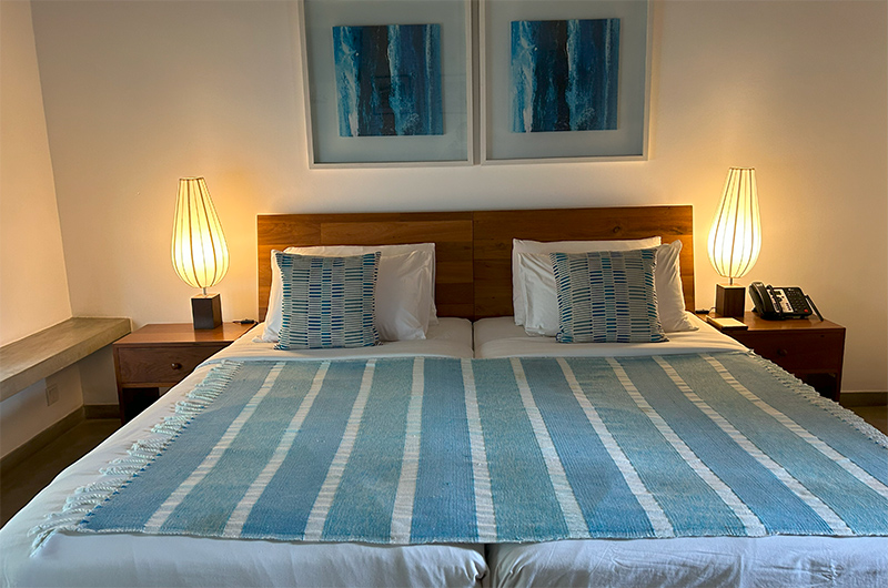 Ubuntu Beach Villas Bedroom Three with Twin Beds | Mirissa, Sri Lanka