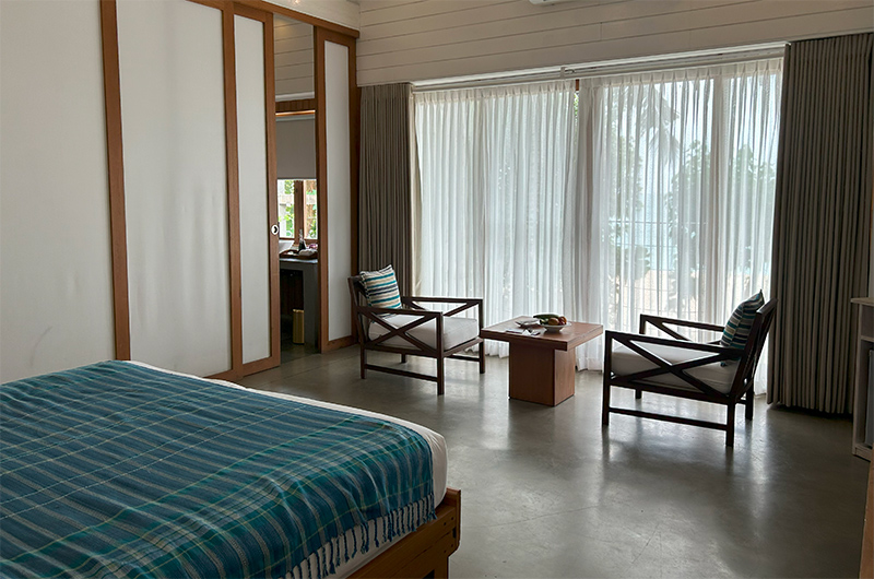 Ubuntu Beach Villas Bedroom Five with Seating Area | Mirissa, Sri Lanka