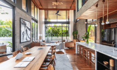 The River House Indoor Living, Kitchen and Dining Area | Pererenan, Bali