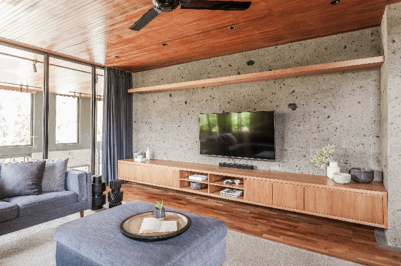 The River House Living Area with TV | Pererenan, Bali