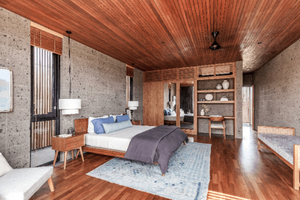 The River House Bedroom with Mirrors | Pererenan, Bali