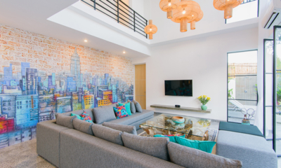 Villa Como Living Area with TV | Canggu, Bali