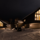Shakuzen Outdoor Area at Night | Annupuri, Niseko