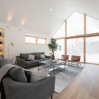 Shakuzen Living Area with Wooden Floor | Annupuri, Niseko
