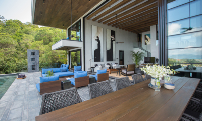 Villa Orca Open Plan Living and Dining Area with View | Choeng Mon, Koh Samui