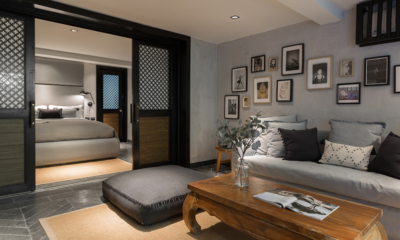Villa Orca Bedroom with Living Area | Choeng Mon, Koh Samui
