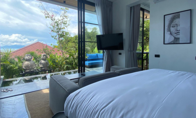 Villa Orca Suite Bedroom with TV | Choeng Mon, Koh Samui