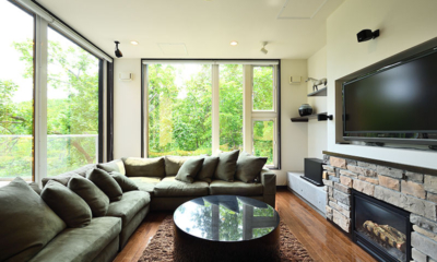 Big Valley Three Living Area with TV and View | Hirafu, Niseko