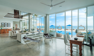 The Beach House Mirissa Living Room with Sea and Pool View | Mirissa, Sri Lanka