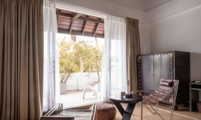 The Beach House Palm Suite Bedroom Seating Area | Mirissa, Sri Lanka