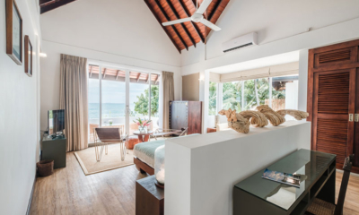 The Beach House Ocean Balcony Suite Bedroom with Sea View | Mirissa, Sri Lanka