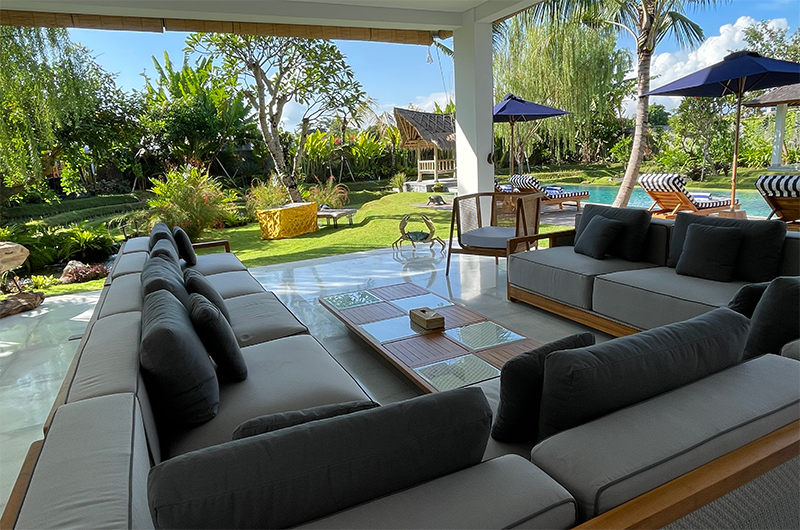 Villa Bogor Living Area with Pool View | Canggu, Bali