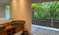 Villa Bogor His and Hers Bathroom with View | Canggu, Bali