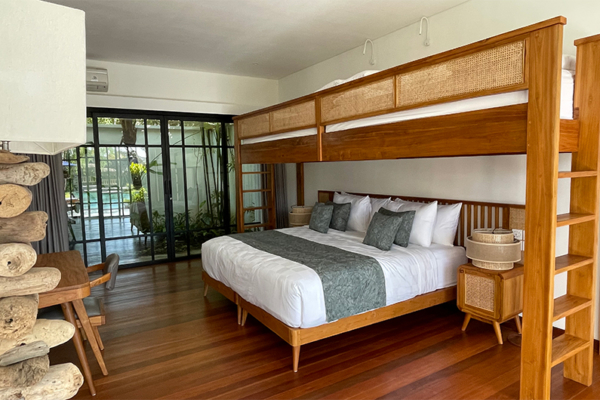 Villa Bogor Bedroom with Bunk Beds | Canggu, Bali