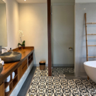 Villa Bogor His and Hers Bathroom with Bathtub | Canggu, Bali