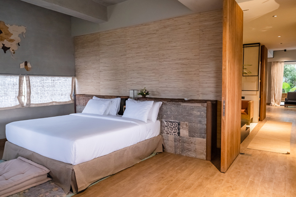 The V House Bedroom with Wooden Floor | Canggu, Bali