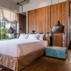 The V House Bedroom with Lamps | Canggu, Bali