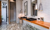 The V House Bathroom with Lamps | Canggu, Bali