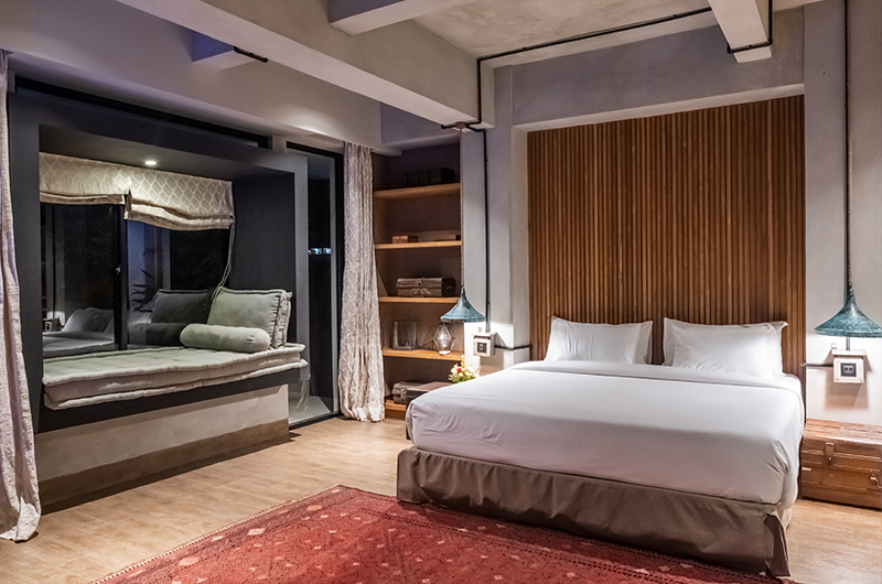 The V House Bedroom at Night | Canggu, Bali