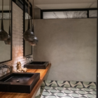The V House His and Hers Bathroom with Mirrors | Canggu, Bali