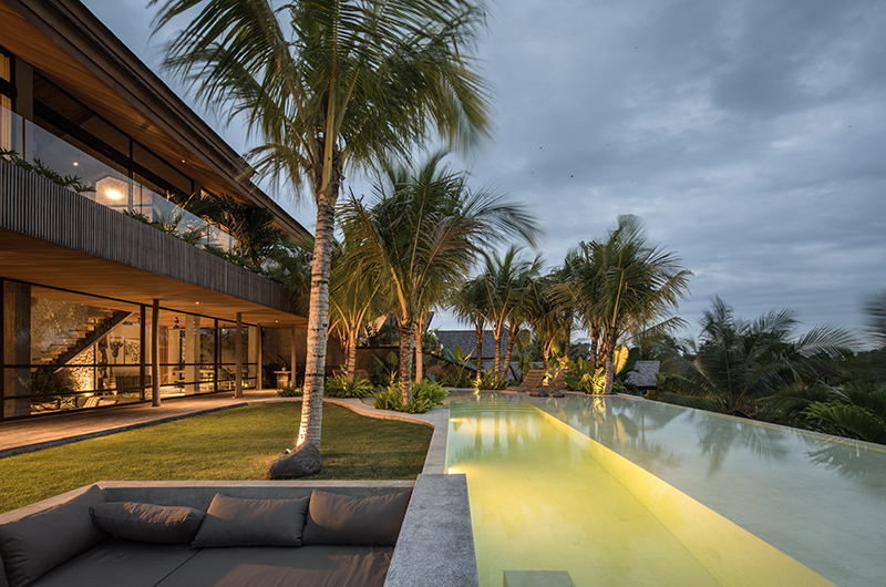 Cala Saona Gardens and Pool at Night | Canggu, Bali