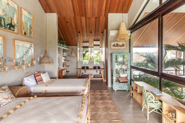 Cala Saona Bedroom with Twin Beds | Canggu, Bali Cala Saona Bedroom with Twin Beds | Canggu, Bali