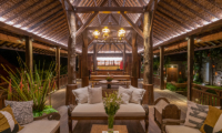 Villa Kapungkur Living and Dining Area at Night | Canggu, Bali