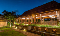 Villa Kapungkur Outdoor Area at Night | Canggu, Bali