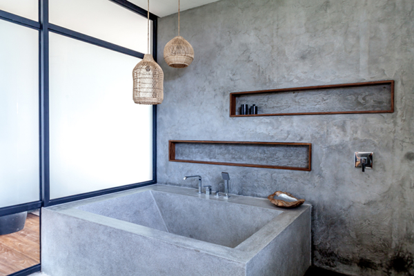 Villa Nonnavana Bathroom with Bathtub | Canggu, Bali