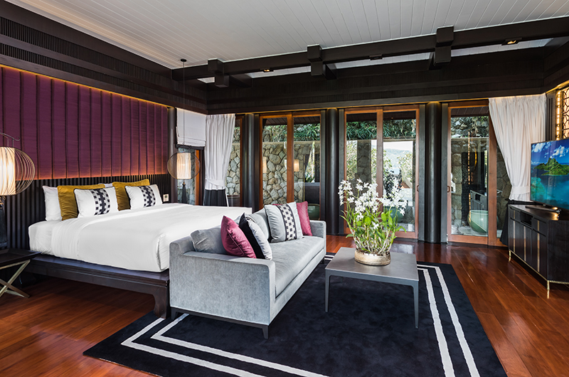 Villa Purissara Second Master Bedroom with TV | Kamala, Phuket