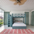 Umbala The House Bedroom with Bunk Beds and View | Umalas, Bali