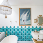 Umbala The House Bathroom with Painting | Umalas, Bali