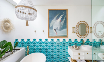 Umbala The House Bathroom with Painting | Umalas, Bali