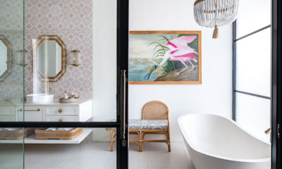 Umbala The House Bathroom with Bathtub and Painting | Umalas, Bali