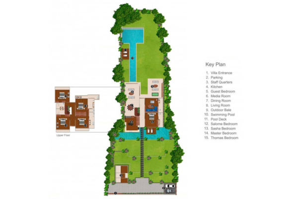 Villa Damai Floorplan | Umalas, Bali