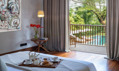Villa Damai Bedroom and Balcony with Pool View | Umalas, Bali