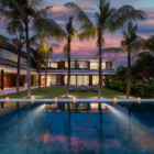 Villa Babadan Pool Side Area at Night | Canggu, Bali