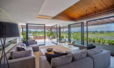 Villa Babadan Indoor Living Area with View | Canggu, Bali