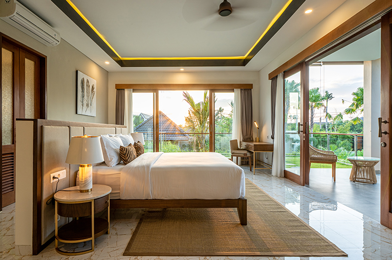 Villa Reillo Bedroom and Balcony with Garden View | Canggu, Bali