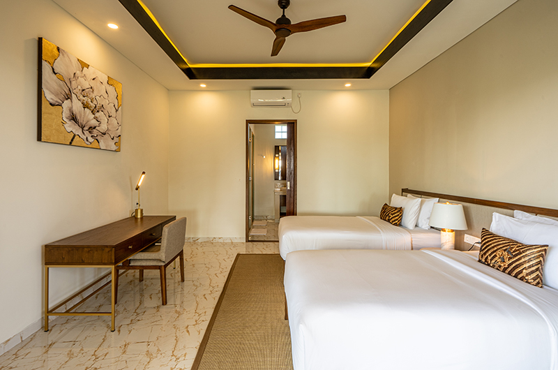 Villa Reillo Twin Bedroom with Study Table | Canggu, Bali