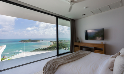 Villa Amylia Bedroom with TV and Sea View | Chaweng, Koh Samui