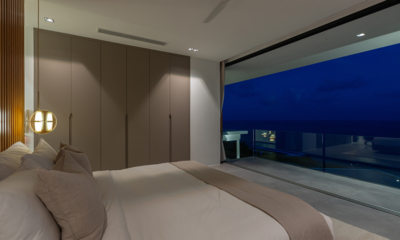 Villa Amylia Bedroom with Wardrobe at Night | Chaweng, Koh Samui