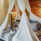 Bedulu Cliffside Bedroom with Hanging Lamps | Ubud, Bali