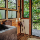 Bedulu Cliffside Bathroom with Wooden Floor | Ubud, Bali